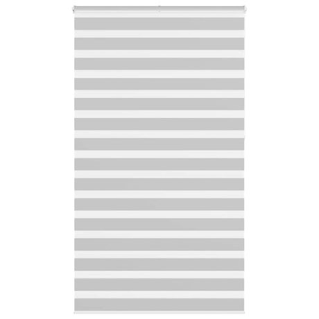 Vidaxl zebra rolgordijn 120x230 cm stofbreedte 115,9 cm lichtgrijs