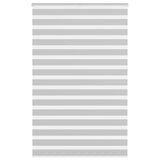 Vidaxl zebra rolgordijn 145x230 cm stofbreedte 140,9 cm lichtgrijs