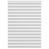Vidaxl zebra rolgordijn 155x230 cm stofbreedte 150,9 cm lichtgrijs