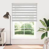 Vidaxl Zebra Roller Blind 155x230 CM Fabric Ancho de 150,9 cm de gris claro