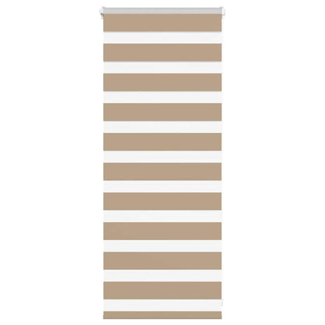 Vidaxl zebra blind 60x100 cm stofbreedte 55,9 cm polyester zandbruin