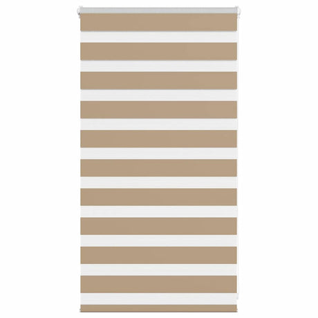 Vidaxl zebra blind 75x100 cm stofbreedte 70,9 cm polyester zandbruin