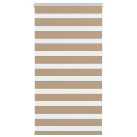 Vidaxl zebra blind 80x100 cm stofbreedte 75,9 cm polyester zandbruin