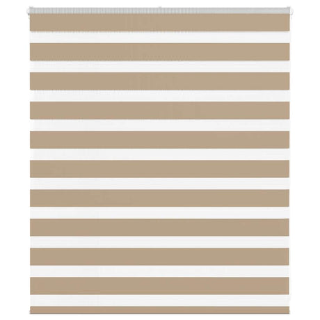 Vidaxl zebra blind 120x100 cm stofbreedte 115,9 cm polyester zandbruin