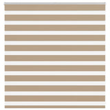 Vidaxl zebra blind 145x100 cm stofbreedte 140,9 cm polyester zandbruin