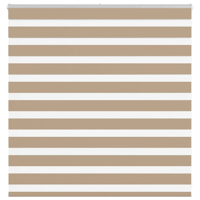Vidaxl zebra blind 150x100 cm stofbreedte 145,9 cm polyester zandbruin