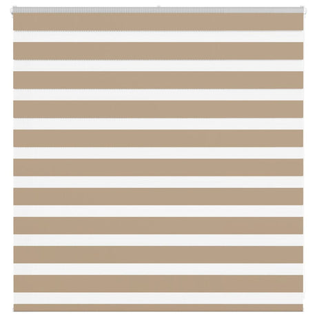 Vidaxl zebra blind 150x100 cm stofbreedte 145,9 cm polyester zandbruin