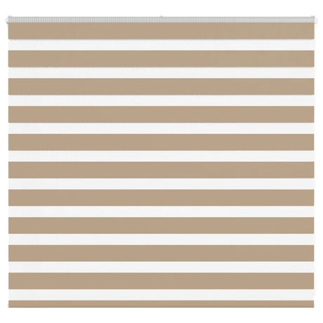Vidaxl zebra blind 155x100 cm stofbreedte 150,9 cm polyester zandbruin