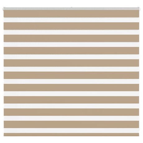 Vidaxl zebra blind 160x100 cm stofbreedte 155,9 cm polyester zandbruin