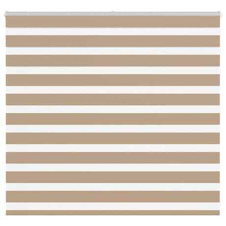 Vidaxl zebra blind 165x100 cm stofbreedte 160,9 cm polyester zandbruin