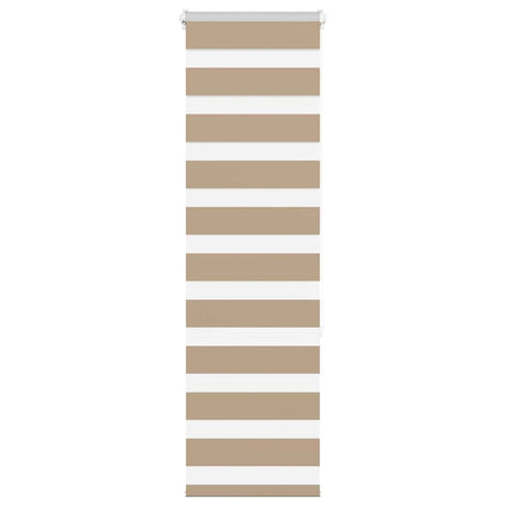 Vidaxl zebra blind 45x150 cm stofbreedte 40,9 cm polyester zandbruin