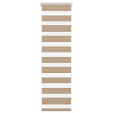 Vidaxl zebra blind 50x150 cm stofbreedte 55,9 cm polyester zandbruin