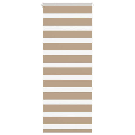 Vidaxl zebra blind zandbruin 65x150 cm stofbreedte 60,9 cm polyester