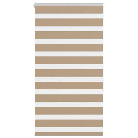 Vidaxl zebra blind 75x150 cm stofbreedte 70,9 cm polyester zandbruin