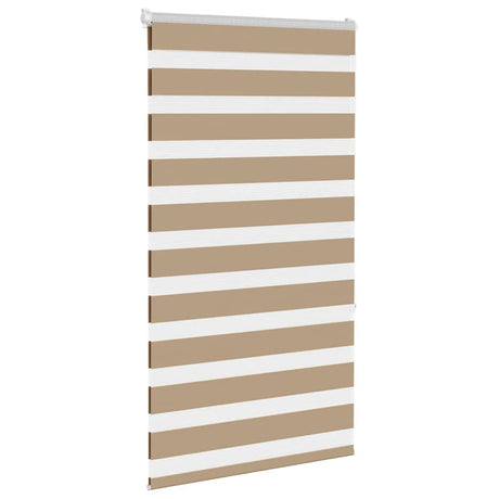 Vidaxl zebra blind 75x150 cm stofbreedte 70,9 cm polyester zandbruin