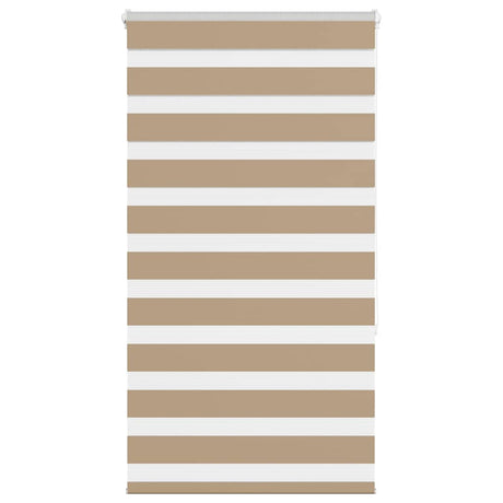 Vidaxl zebra blind 80x150 cm stofbreedte 75,9 cm polyester zandbruin