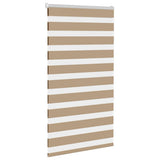 Vidaxl zebra blind 85x150 cm stofbreedte 80,9 cm polyester zandbruin