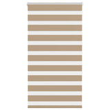 Vidaxl zebra blind 90x150 cm stofbreedte 85,9 cm polyester zandbruin