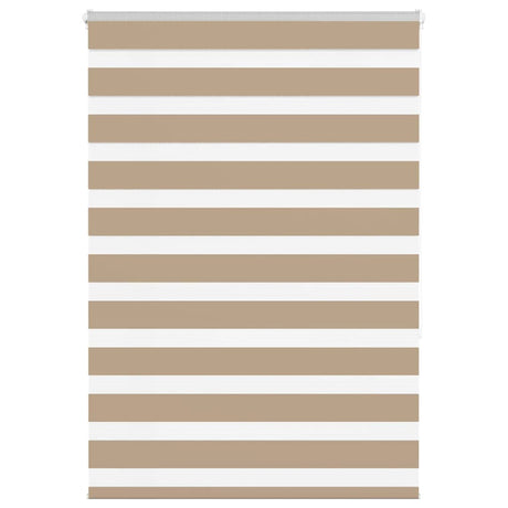 Vidaxl zebra blind 95x150 cm stofbreedte 90,9 cm polyester zandbruin