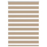 Vidaxl zebra blind 100x150 cm stofbreedte 95,9 cm polyester zandbruin