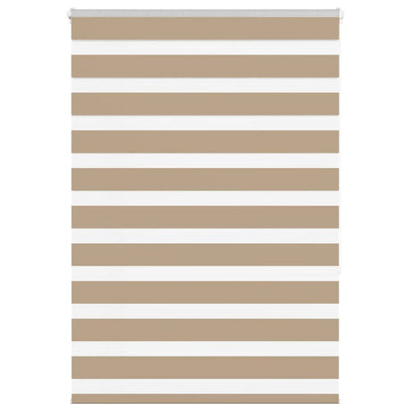 Vidaxl zebra blind 100x150 cm stofbreedte 95,9 cm polyester zandbruin