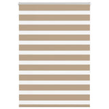 Vidaxl zebra blind 105x150 cm stofbreedte 100,9 cm polyester zandbruin