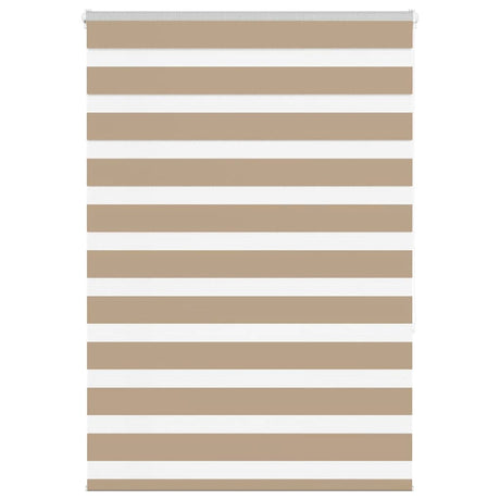 Vidaxl zebra blind 105x150 cm stofbreedte 100,9 cm polyester zandbruin
