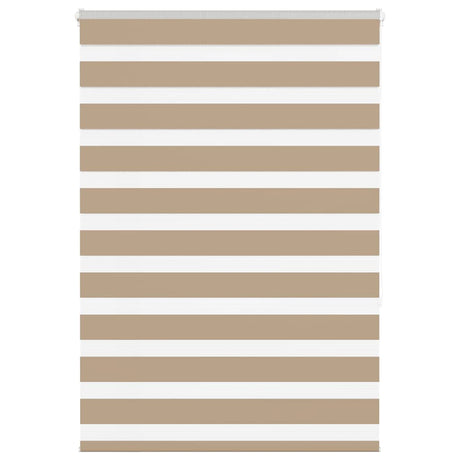 Vidaxl zebra blind 110x150 cm stofbreedte 105,9 cm polyester zandbruin