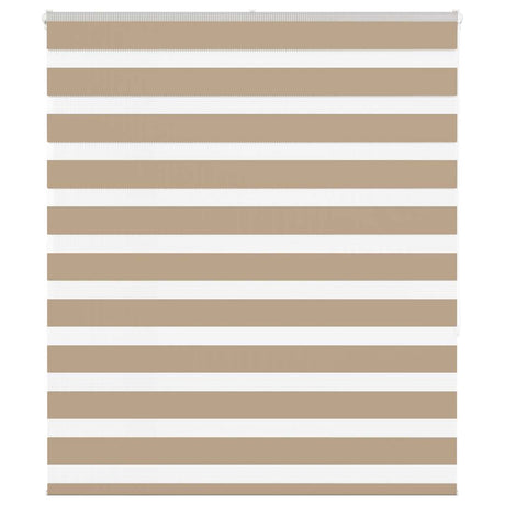 Vidaxl zebra blind 120x150 cm stofbreedte 115,9 cm polyester zandbruin