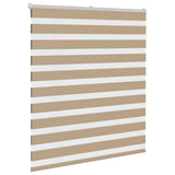 Vidaxl zebra blind 120x150 cm stofbreedte 115,9 cm polyester zandbruin