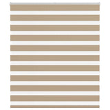 Vidaxl zebra blind 135x150 cm stofbreedte 130,9 cm polyester zandbruin