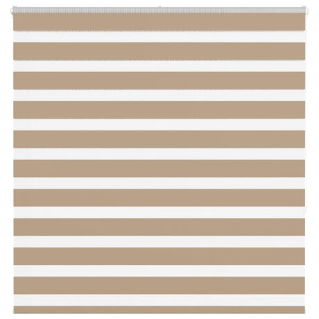 Vidaxl zebra blind 140x150 cm stofbreedte 135,9 cm polyester zandbruin