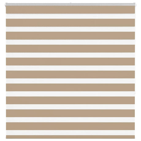 Vidaxl zebra blind 145x150 cm stofbreedte 140,9 cm polyester zandbruin