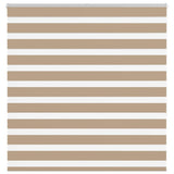 Vidaxl zebra blind 150x150 cm stofbreedte 145,9 cm polyester zandbruin