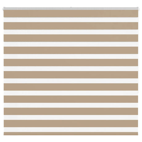 Vidaxl zebra blind 165x150 cm stofbreedte 160,9 cm polyester zandbruin
