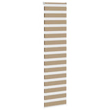 Vidaxl zebra cieco 60x200 cm di larghezza di polvere 55,9 cm in poliestere marrone