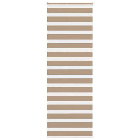 Vidaxl zebra blind 70x200 cm stofbreedte 65,9 cm polyester zandbruin