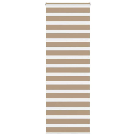 Vidaxl zebra blind 85x200 cm stofbreedte 80,9 cm polyester zandbruin