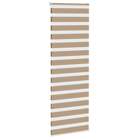 Vidaxl zebra blind 85x200 cm stofbreedte 80,9 cm polyester zandbruin