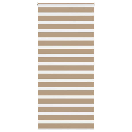 Vidaxl zebra blind 95x200 cm stofbreedte 90,9 cm polyester zandbruin