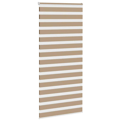 Vidaxl zebra blind 100x200 cm stofbreedte 95,9 cm polyester zandbruin