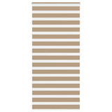Vidaxl zebra blind 105x200 cm stofbreedte 100,9 cm polyester zandbruin