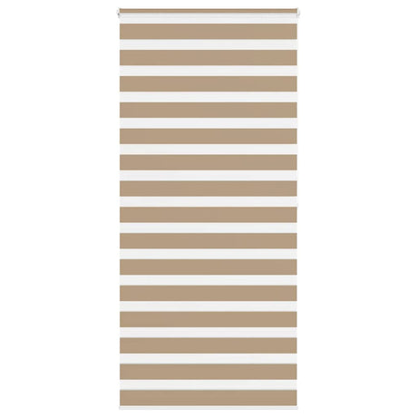 Vidaxl zebra blind 110x200 cm stofbreedte 105,9 cm polyester zandbruin