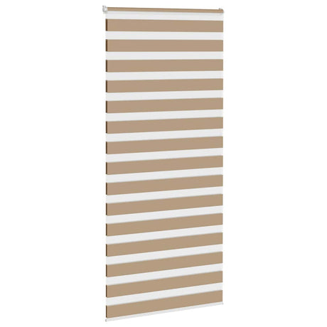 Vidaxl zebra blind 110x200 cm stofbreedte 105,9 cm polyester zandbruin