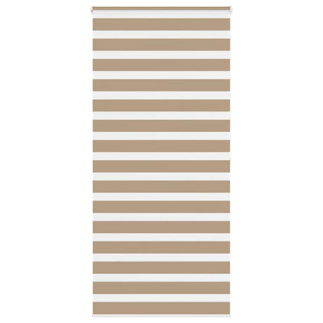 Vidaxl zebra blind 115x200 cm stofbreedte 110,9 cm polyester zandbruin