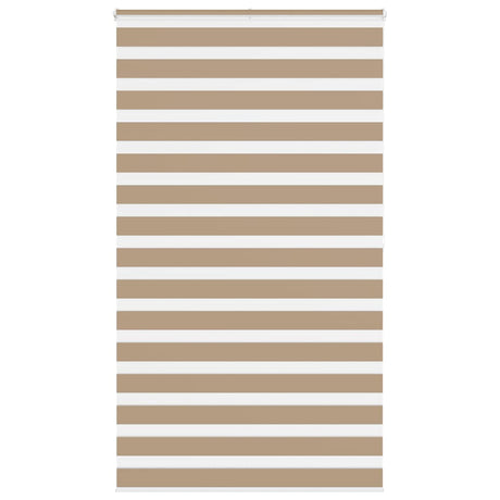 Vidaxl zebra blind 120x200 cm stofbreedte 115,9 cm polyester zandbruin