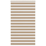 Vidaxl zebra blind 135x200 cm stofbreedte 130,9 cm polyester zandbruin