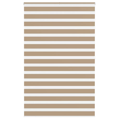 Vidaxl zebra blind 145x200 cm stofbreedte 140,9 cm polyester zandbruin