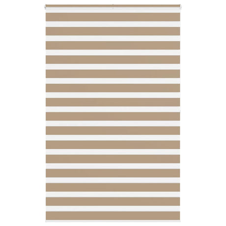Vidaxl zebra blind 150x200 cm stofbreedte 145,9 cm polyester zandbruin