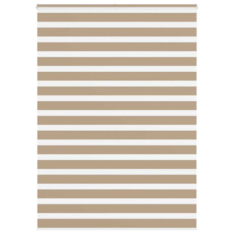 Vidaxl zebra blind 155x200 cm stofbreedte 150,9 cm polyester zandbruin